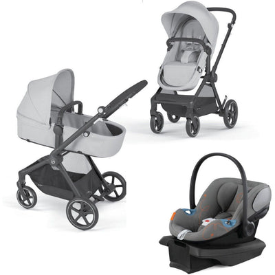 Cybex Strollers - Travel Systems Black Frame/Lava Grey Cybex EOS Stroller + Aton G Infant Car Seat Travel System