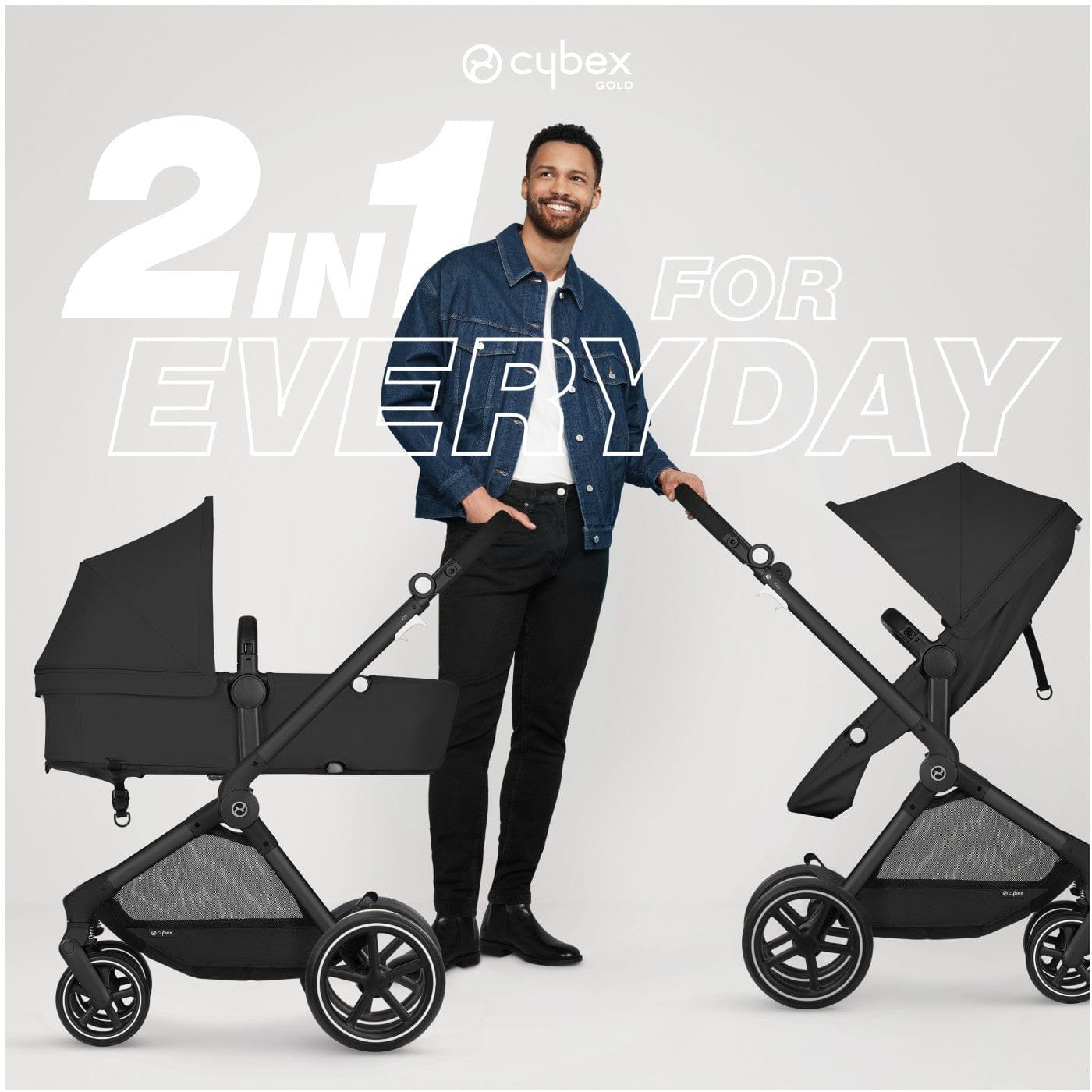 Cybex Strollers - Travel Systems Cybex EOS Stroller + Aton G Swivel Infant Car Seat with Sensorsafe Travel System