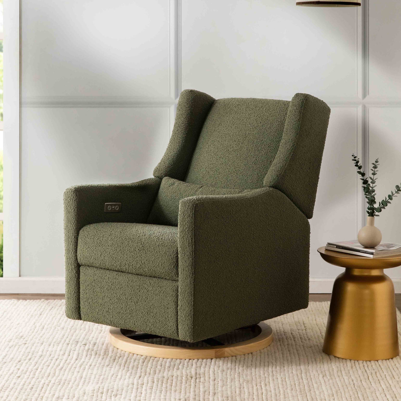 Babyletto Kiwi Electronic Recliner and Swivel Glider with USB port