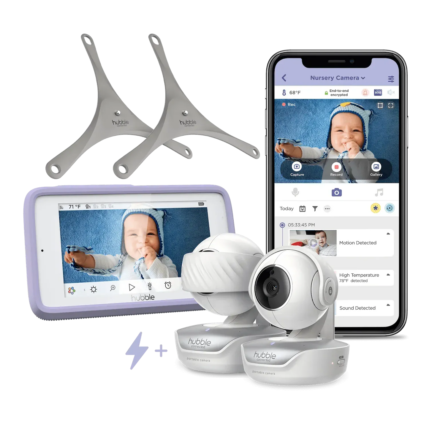 Hubble Baby Monitors Pal Deluxe Twin