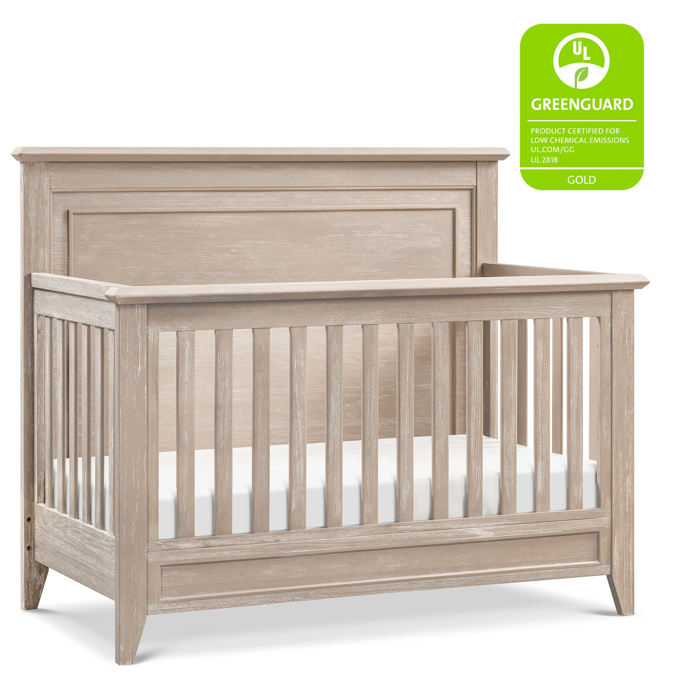 Monogram by Namesake Barrow Rustic 4-in-1 Convertible Flat Top Crib ...