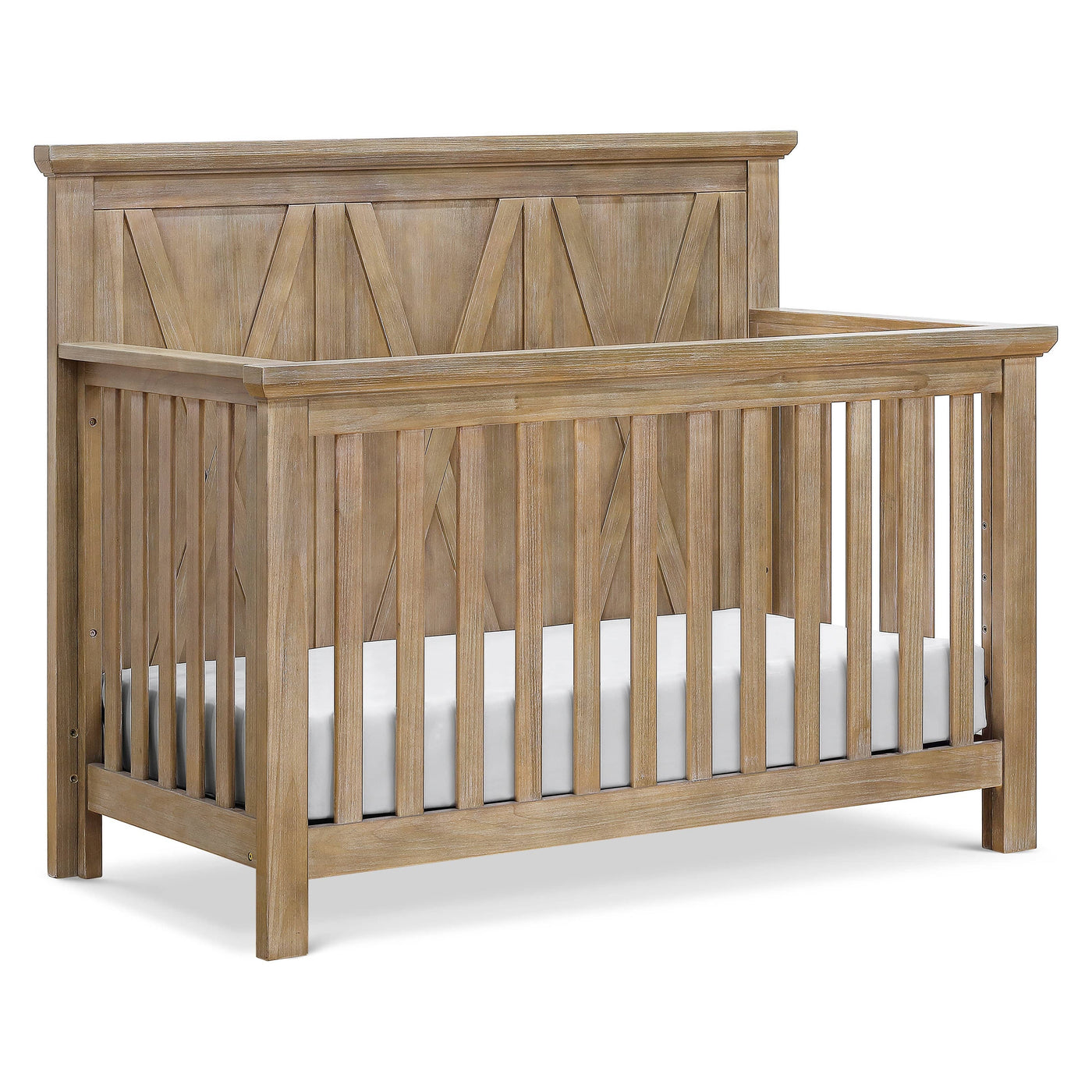 Namesake Cribs Driftwood Monogram by Namesake Emory Farmhouse 4-in-1 Convertible Crib
