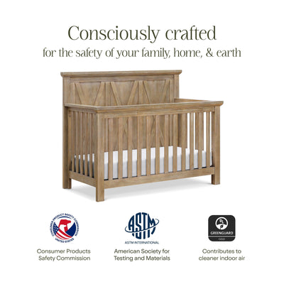 Namesake Cribs Monogram by Namesake Emory Farmhouse 4-in-1 Convertible Crib