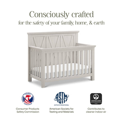Namesake Cribs Monogram by Namesake Emory Farmhouse 4-in-1 Convertible Crib