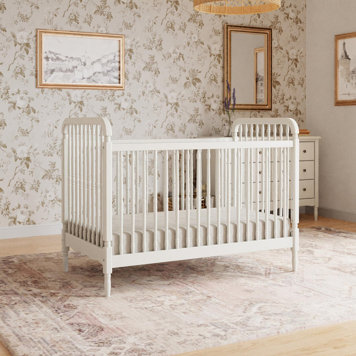 Namesake Cribs Namesake Liberty 3-in-1 Convertible Spindle Crib with Toddler Bed Conversion Kit