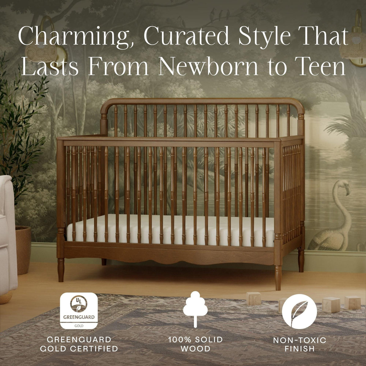 Namesake Cribs Namesake Liberty 4-in-1 Convertible Spindle Crib