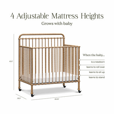 Namesake Cribs Namesake Winston 4-in-1 Convertible Mini Crib