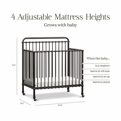 Namesake Cribs Namesake Winston 4-in-1 Convertible Mini Crib