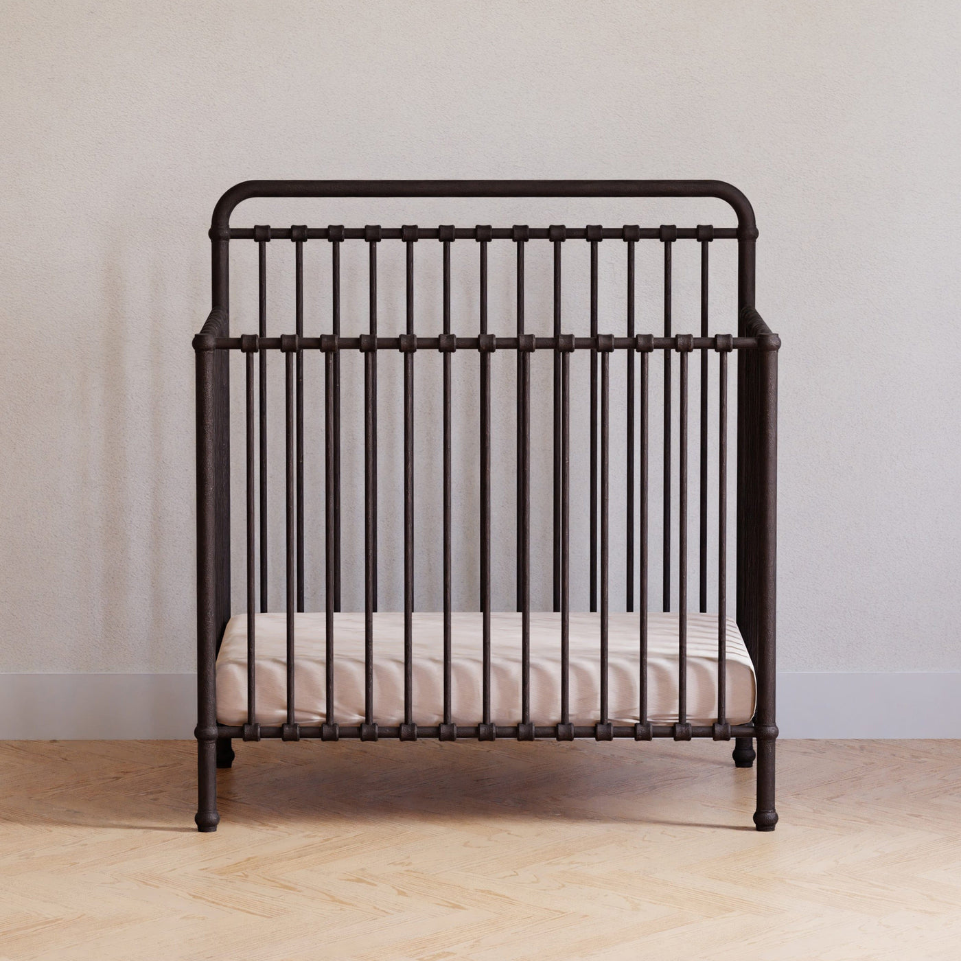Namesake Cribs Vintage Iron Namesake Winston 4-in-1 Convertible Mini Crib