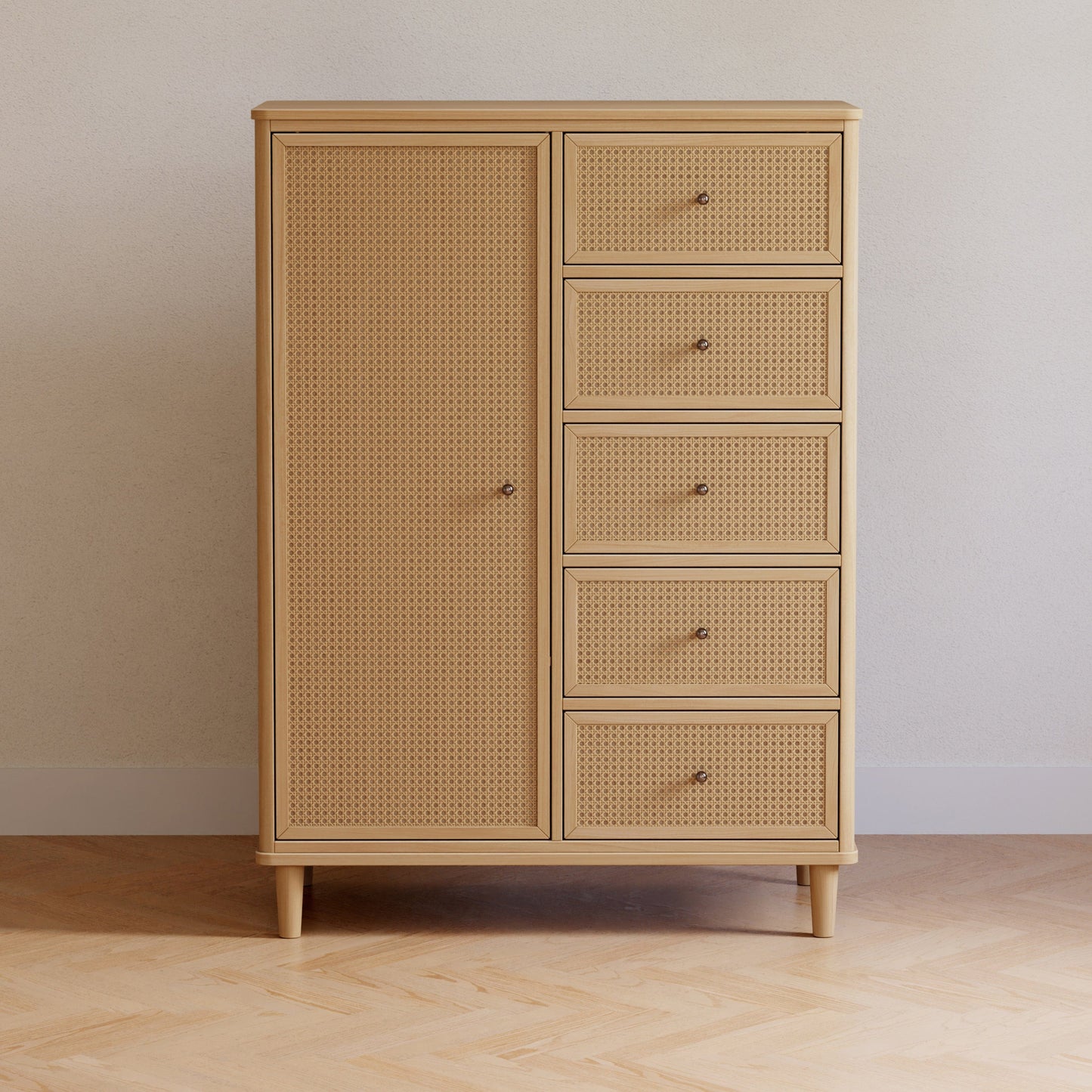 Namesake Dressers Honey/Honey Cane Namesake Marin with Cane Chifforobe