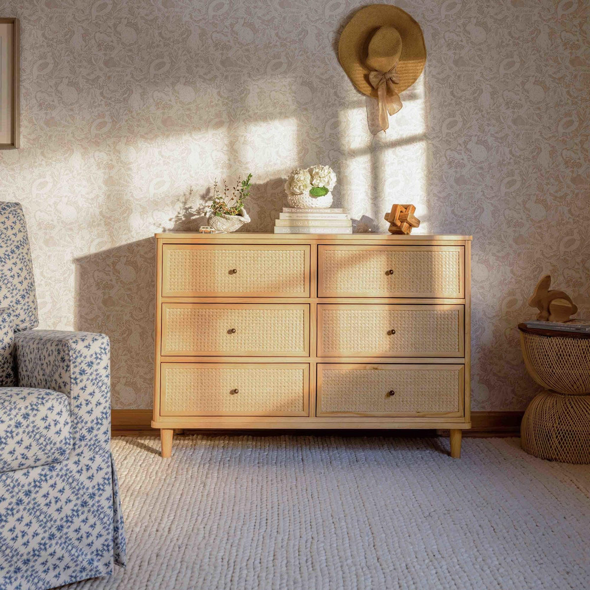 Namesake Dressers Namesake Marin with Cane 6-Drawer Dresser