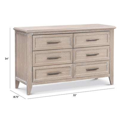 Namesake Dressers Sandbar Monogram by Namesake Beckett 6-Drawer Double Dresser