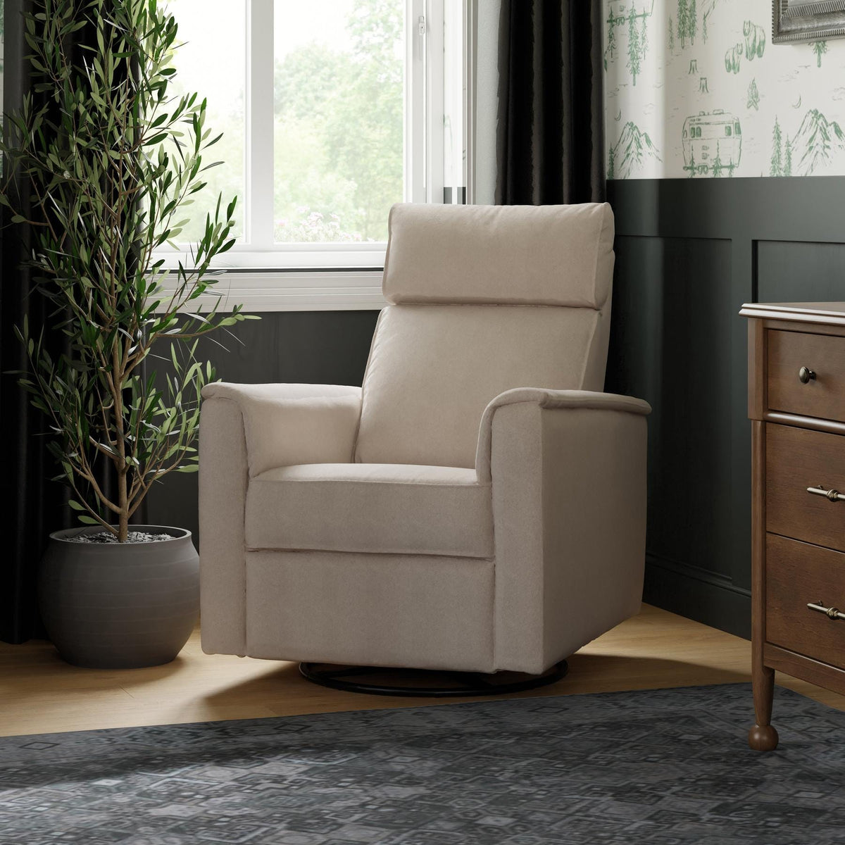 Namesake Gliders & Rockers Namesake Willa Plus Power Glider Recliner + Power Headrest