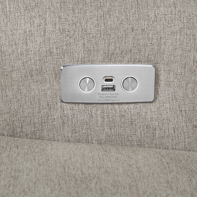 Namesake Harbour Electronic Recliner and Swivel Glider in Eco-Performance Fabric with USB port | Water Repellent & Stain Resistant