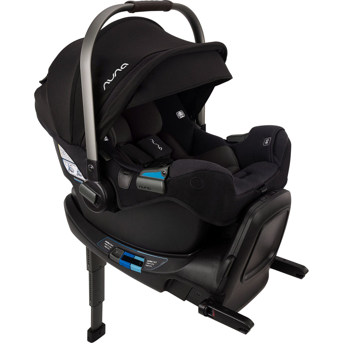 Nuna Car Seats - Infant Caviar/Chocolate Nuna PIPA RX Infant Car Seat + RELX Base