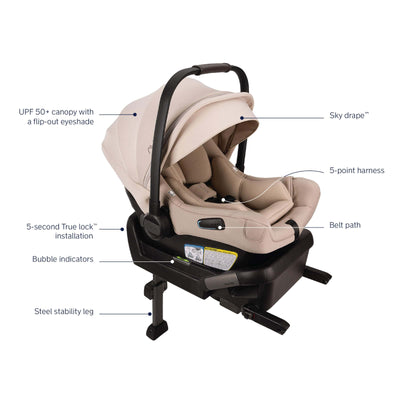 Nuna Car Seats - Infant Nuna PIPA Aire Infant Car Seat + Pipa Series Base