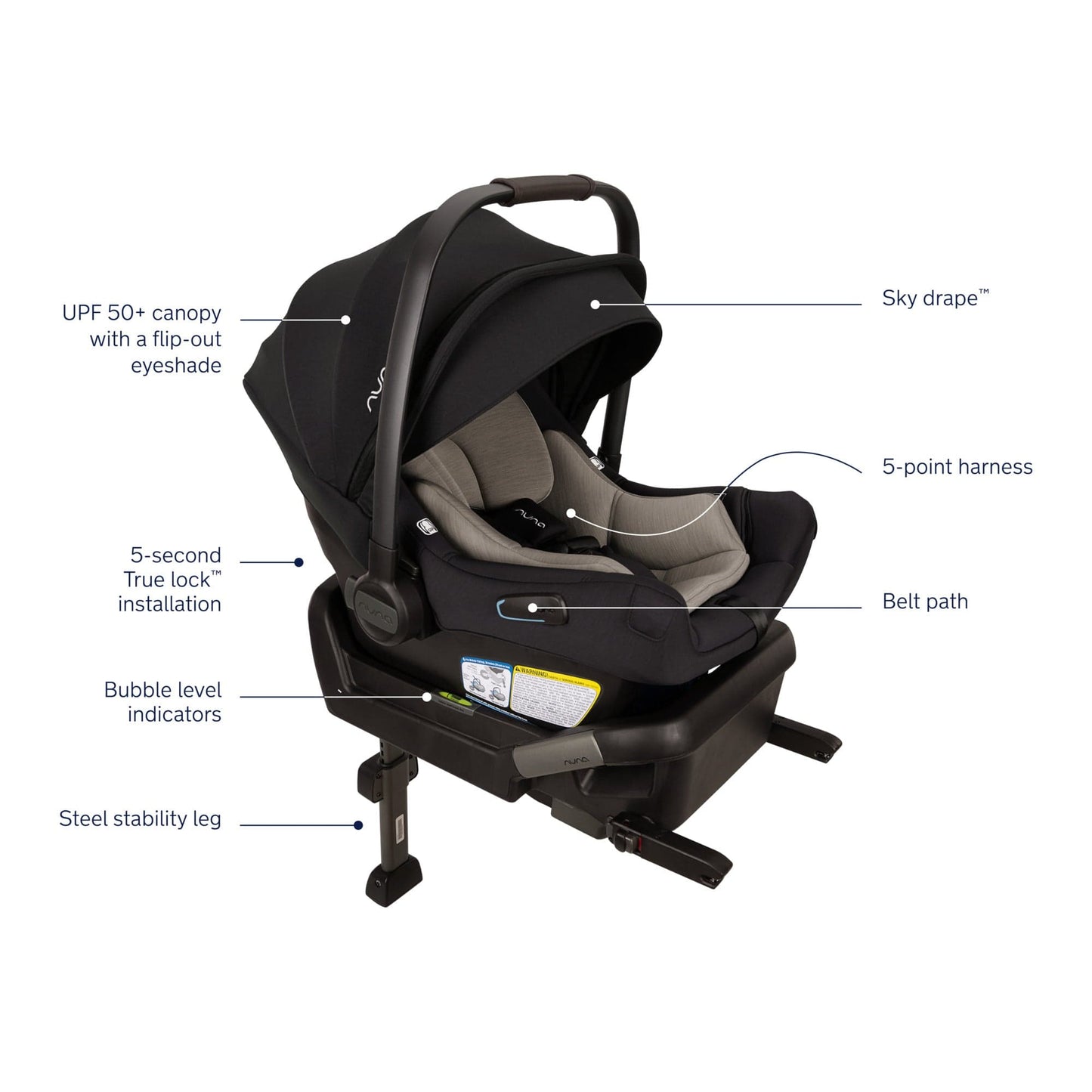 Nuna Car Seats - Infant Nuna PIPA Aire Infant Car Seat + Pipa Series Base