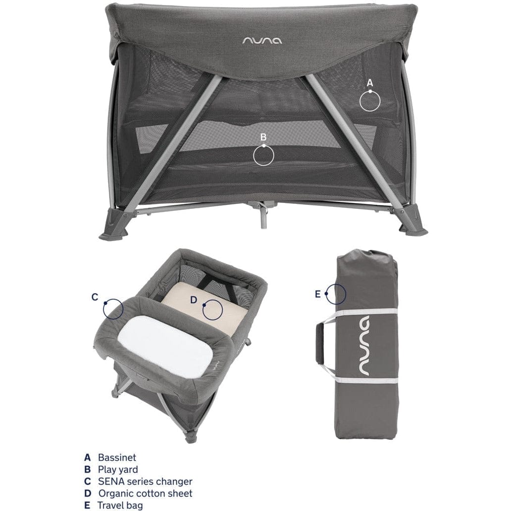 Nuna Playards Nuna SENA Aire Playard with Zip-Off Bassinet + Changer
