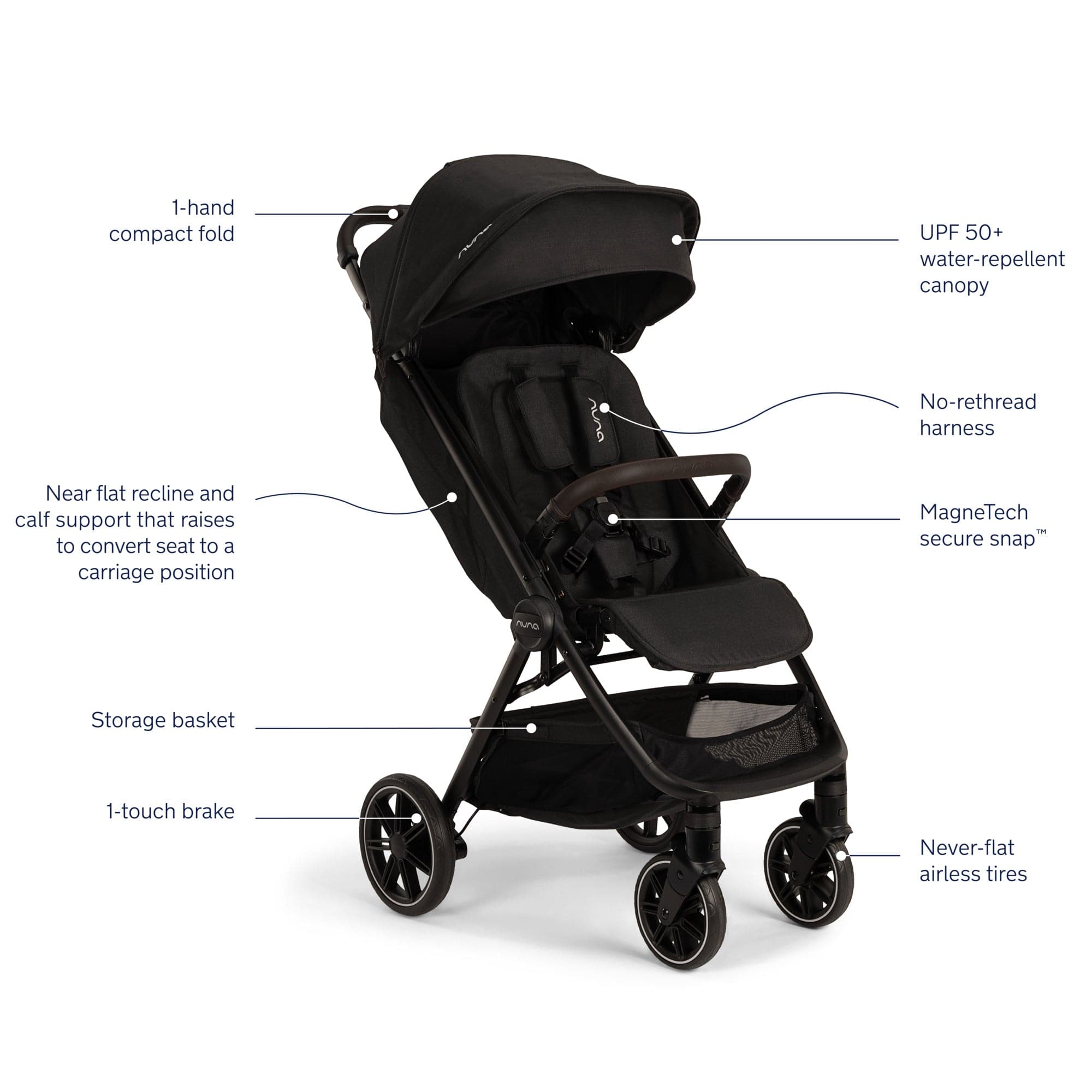 Nuna TRVL LX Stroller + Carry Bag – Baby & Kids 1st