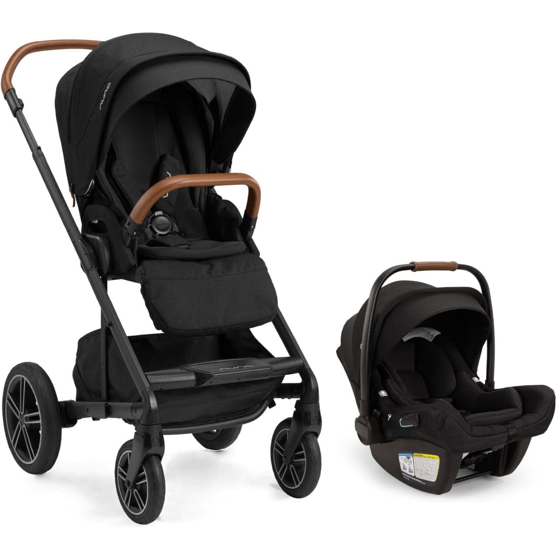 Nuna Strollers - Travel Systems Caviar Nuna MIXX Next Stroller + PIPA Aire RX Infant Car Seat Travel System