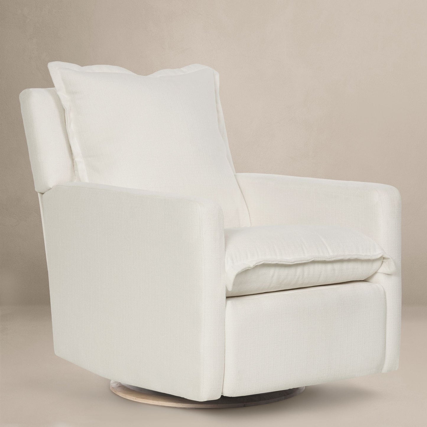 Oilo Gliders & Rockers High-Performance Tweed Snow (+$120) / Metal Base (+$0) / Non-Motorized Recline (+$0) Olio Flynn Recliner Glider