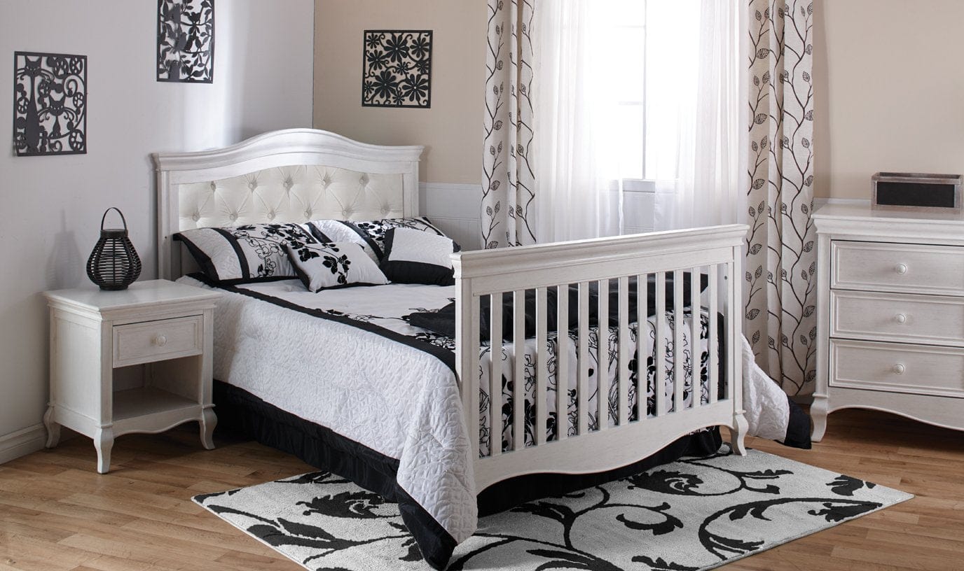 Pali Conversion Kits Vintage White Pali Diamante Full-Size Bed Rails