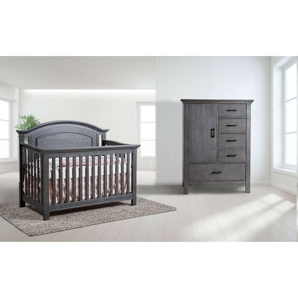 Pali Cribs Distressed Granite Pali Como Arch Forever Crib