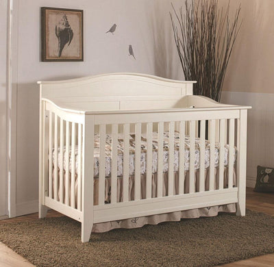 Pali Cribs White Pali Napoli Curved-Top Forever Crib