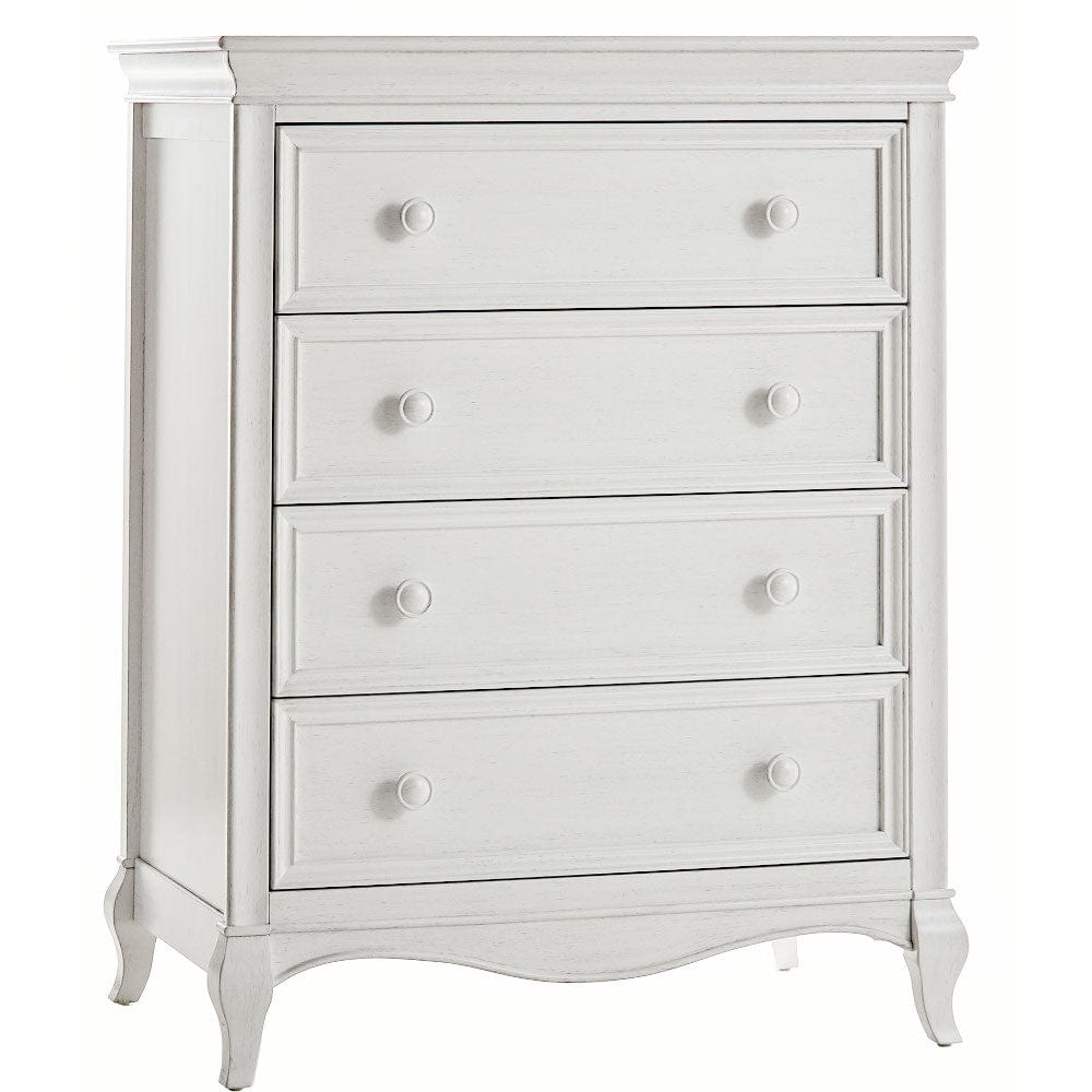 Pali Dressers Vintage White Pali Diamante 4-Drawer Chest