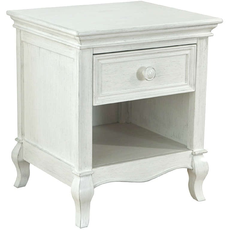 Pali Nightstands Vintage White Pali Diamante Nightstand