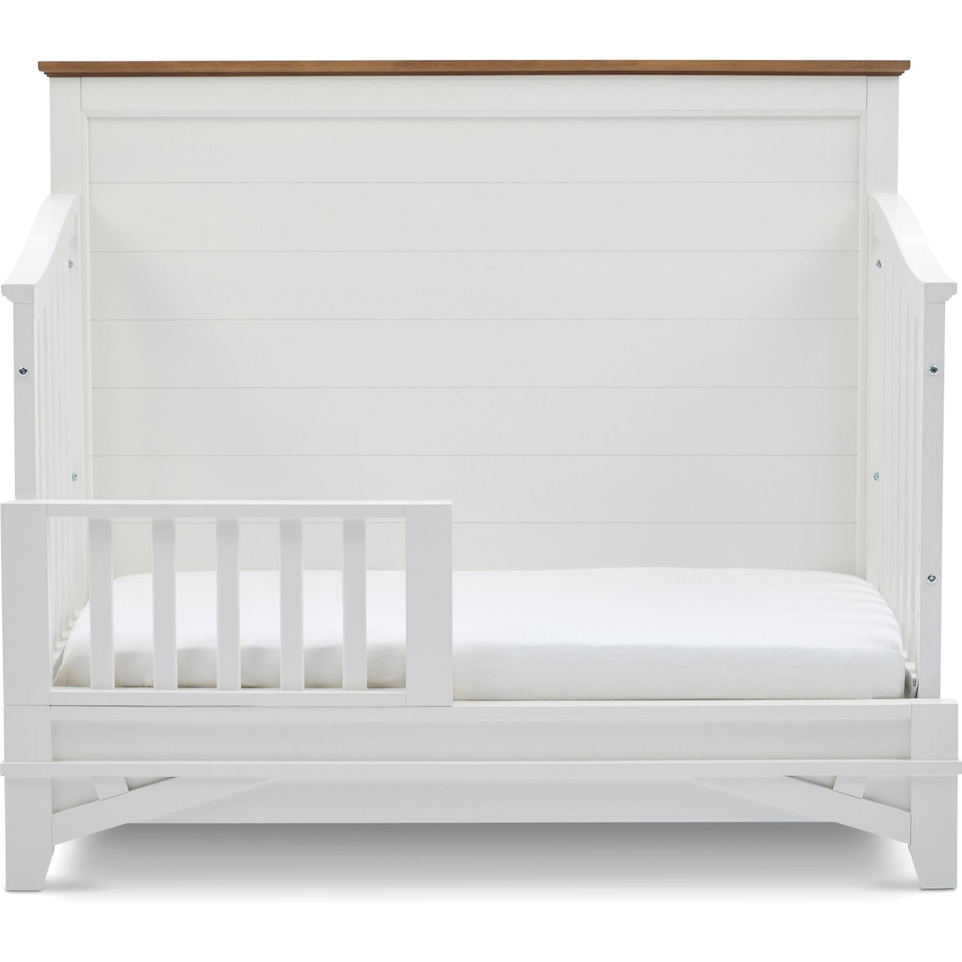 Parker House Conversion Kits Linen / Warm Oak Parker House Artisan Crib Toddler Rail