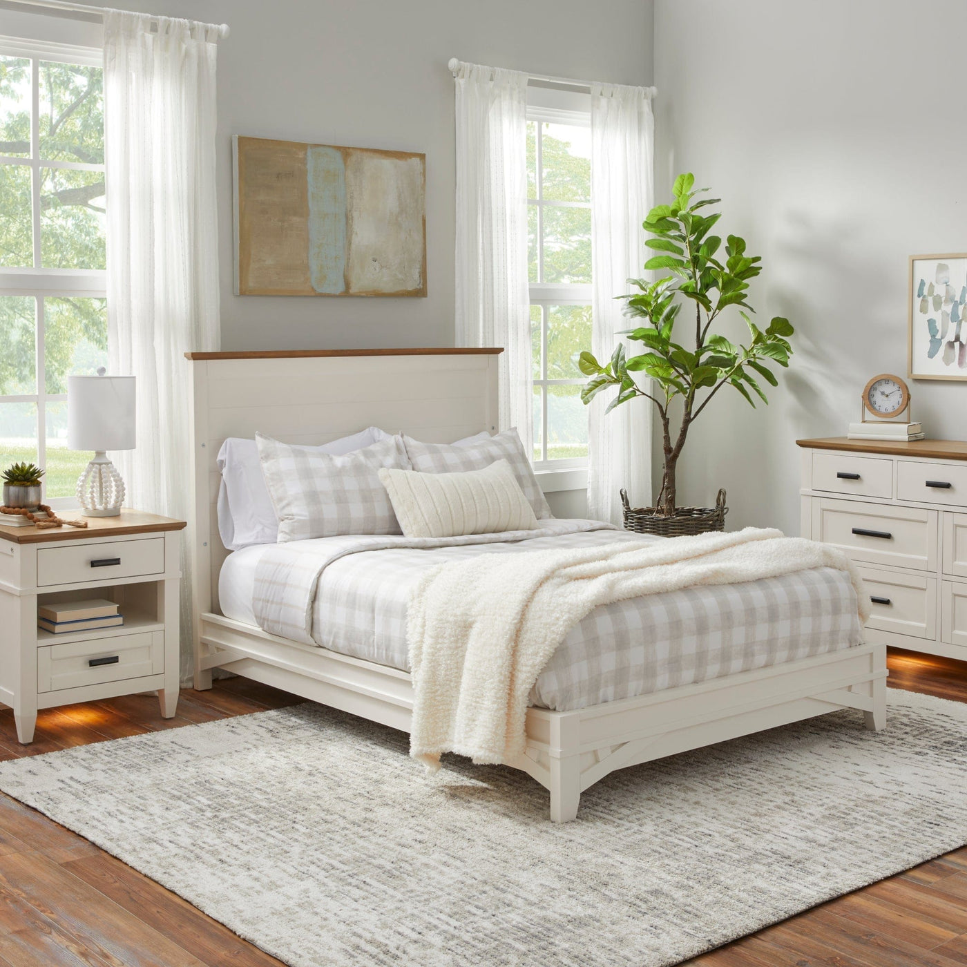 Parker House Conversion Kits Linen / Warm Oak Parker House Artisan Full Bed Platform Bed Conversion Kit