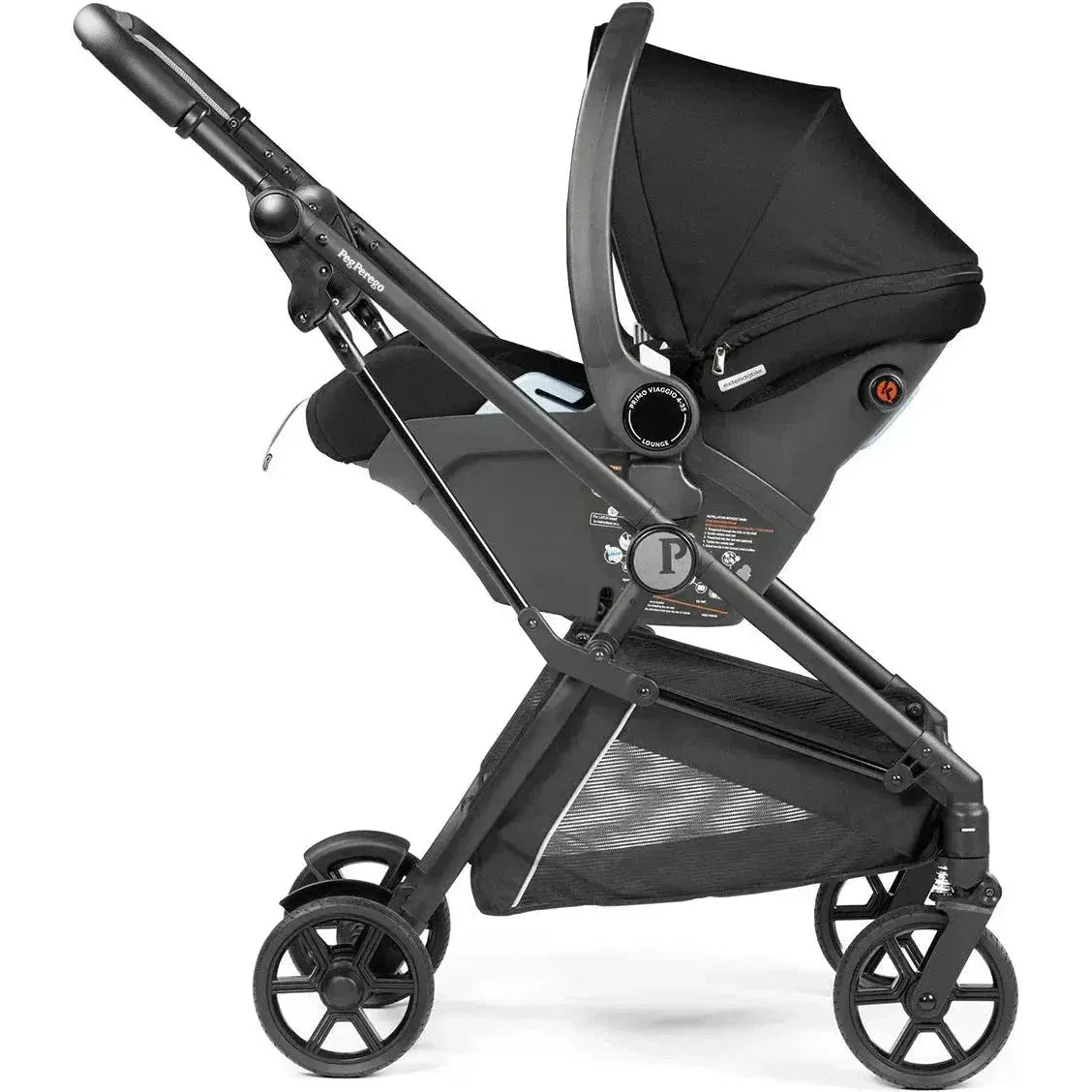 PEG Car Seats - Infant True Black PEG Primo Viaggio Lounge Infant Car Seat on Wheels