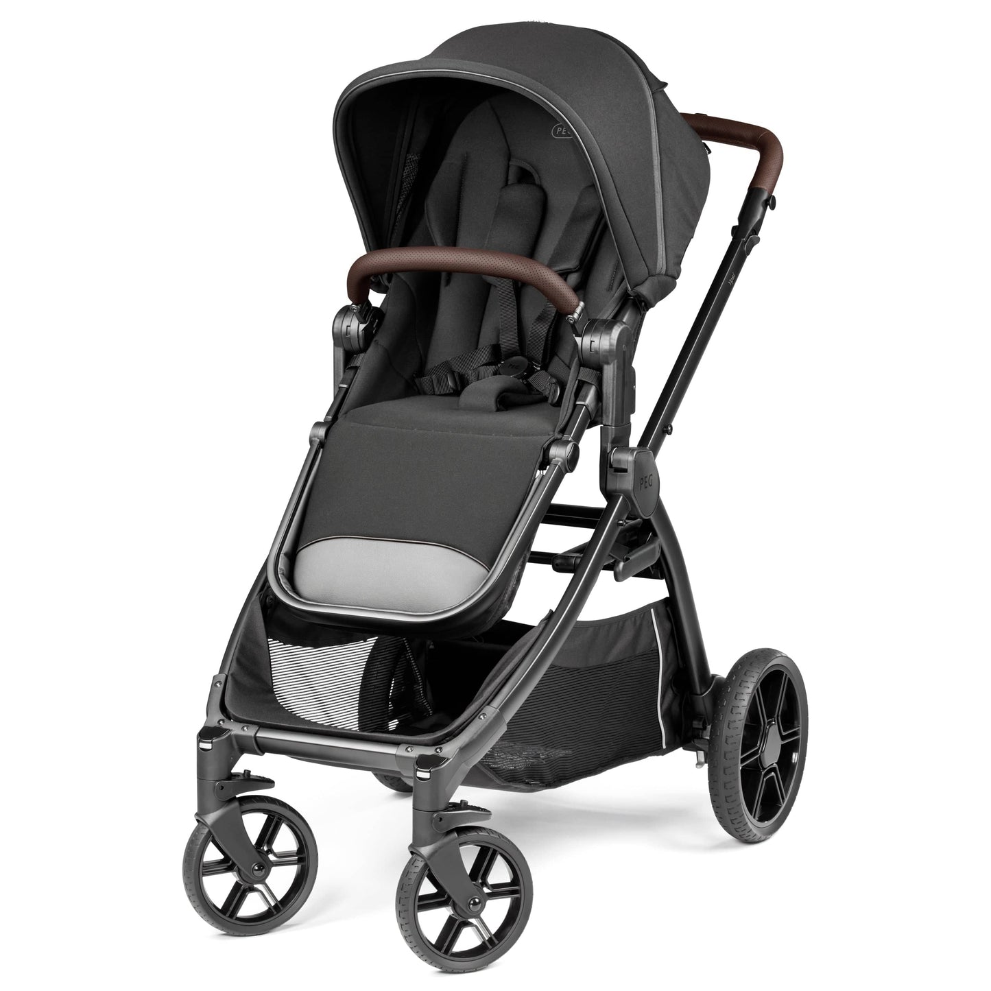 PEG Strollers - Double True Black PEG YPSI Single-to-Double Stroller | Specialty Store Exclusive!
