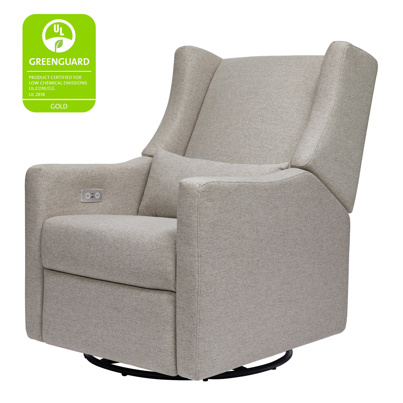 Babyletto Kiwi Electronic Recliner and Swivel Glider with USB port