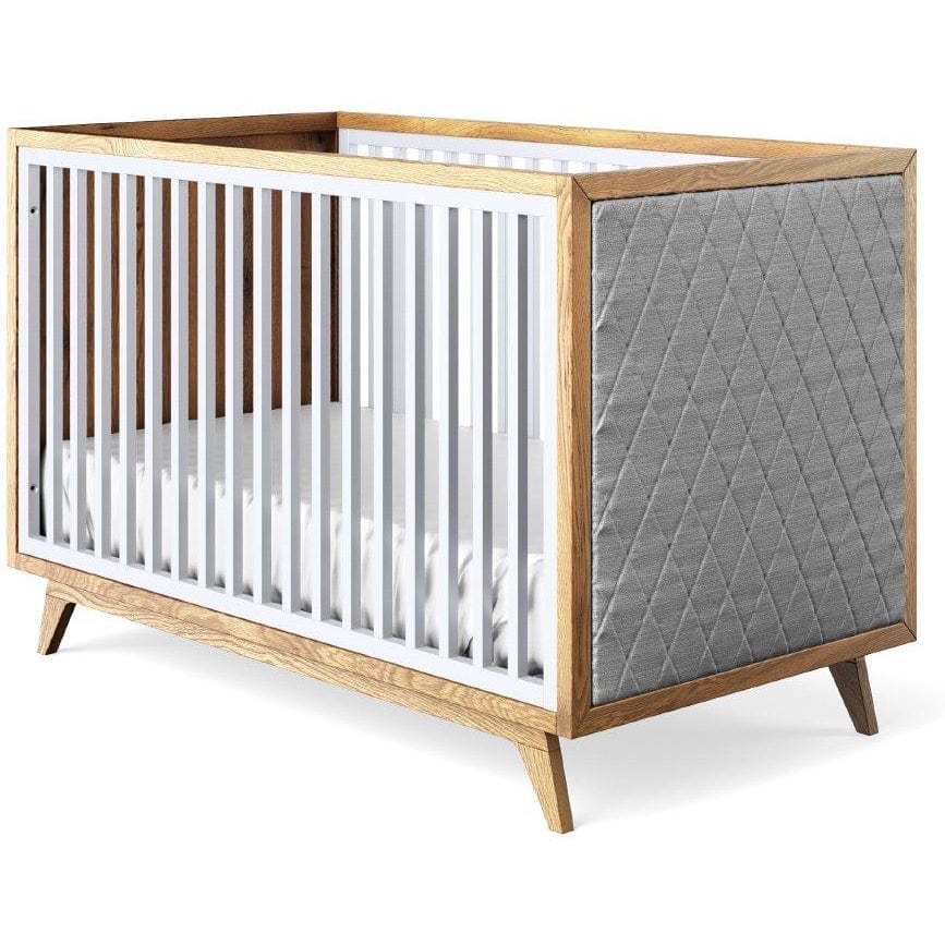 Romina Cribs Dove / Grey Linen Romina Uptown Classic Crib (Tufted Sides)