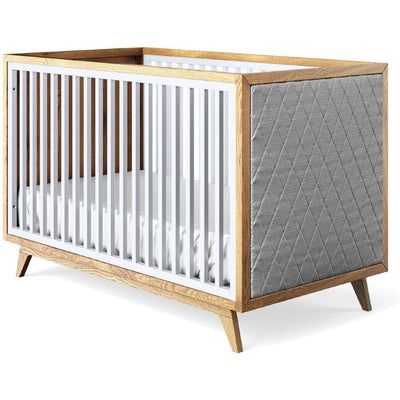 Romina Cribs Dove / Grey Linen Romina Uptown Classic Crib (Tufted Sides)