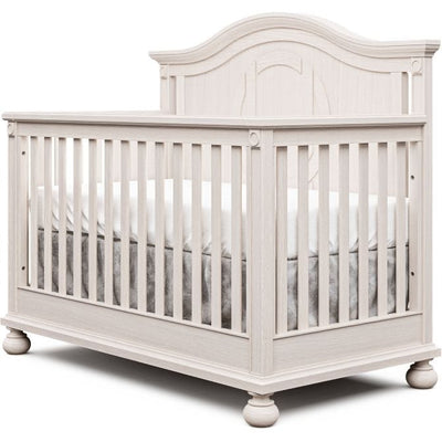 Romina Cribs Washed White Romina Dakota Convertible Crib (Solid Back)