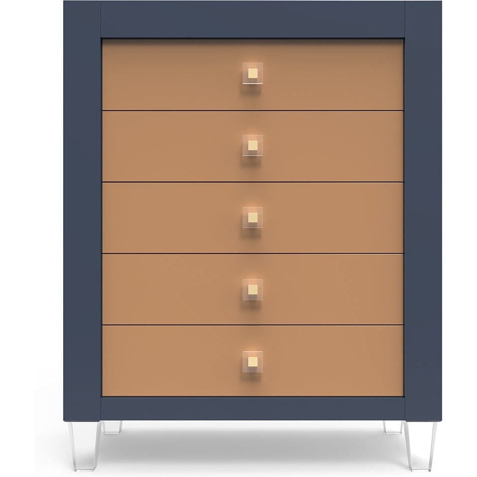 Romina Dressers Navy / Metallic Gold Romina Millenario Tall Chest