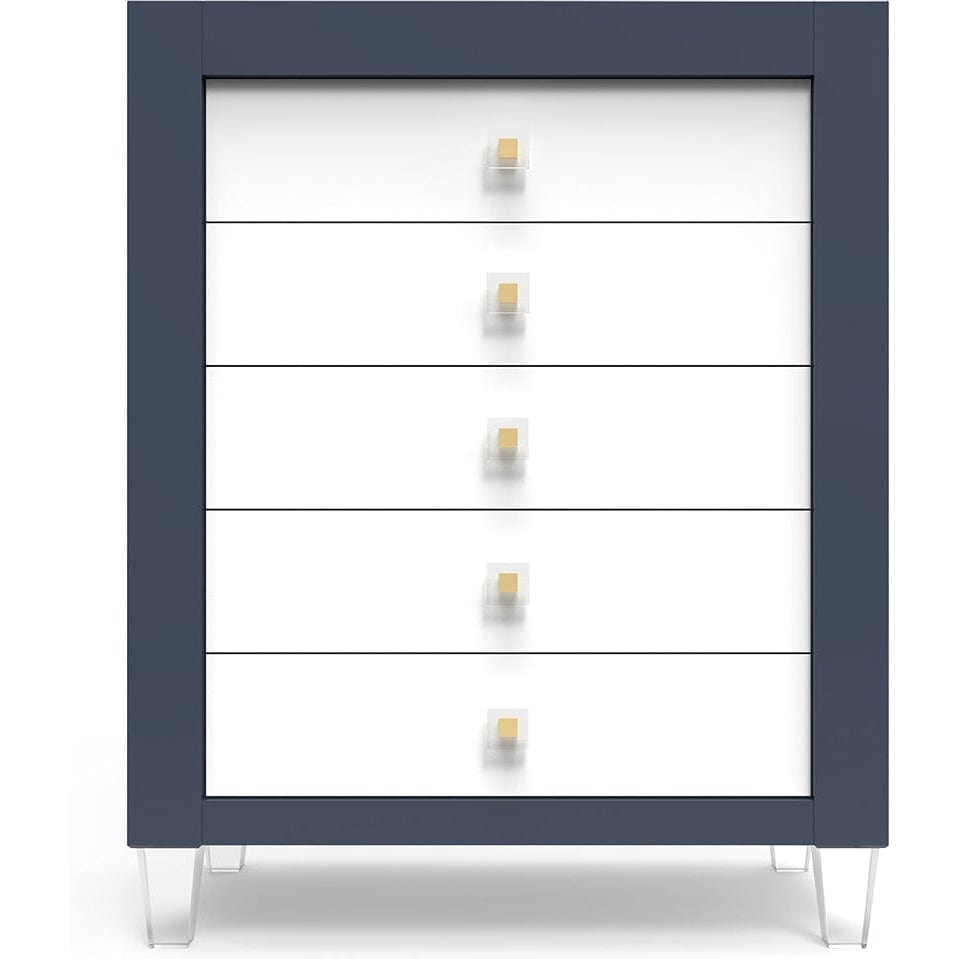 Romina Dressers Navy / Solid White Romina Millenario Tall Chest