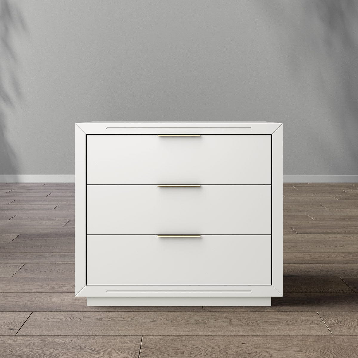 Romina Dressers Solid White Romina Quadro Single Dresser