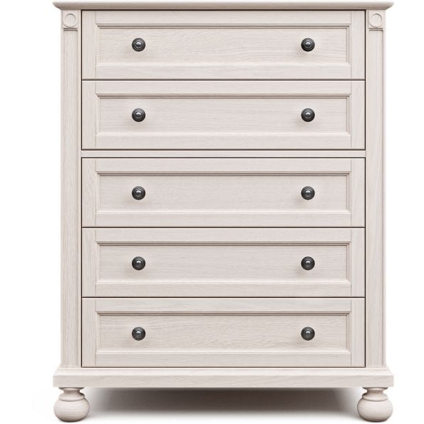Romina Dressers Washed White / Bronze Romina Dakota Tall Chest