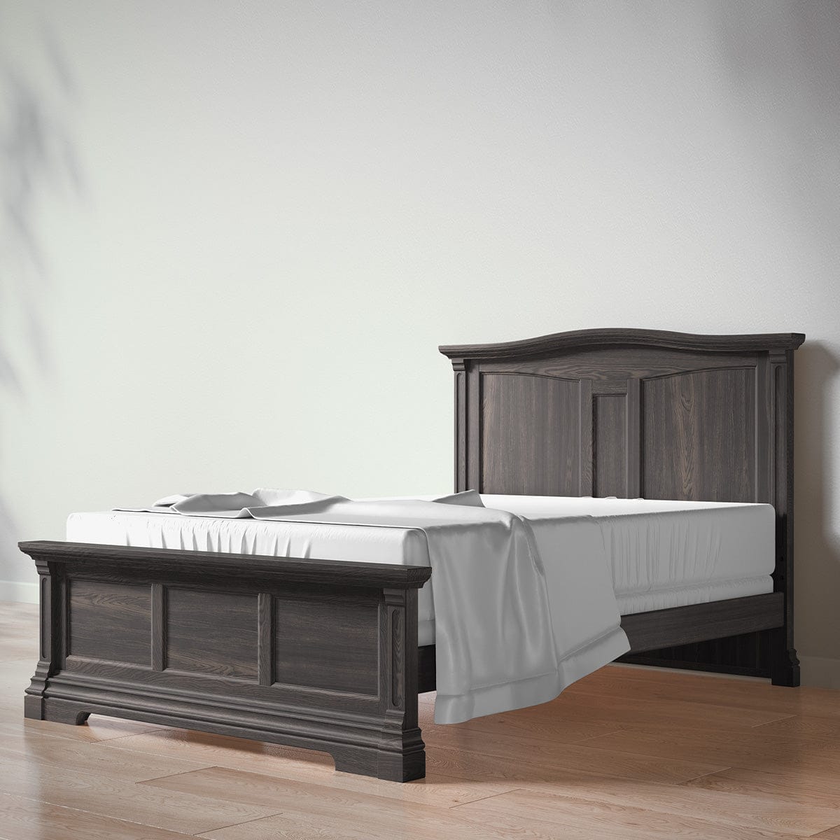 Romina Furniture Beds - Full Aqua Grey Romina Imperio Full Bed / Solid Back