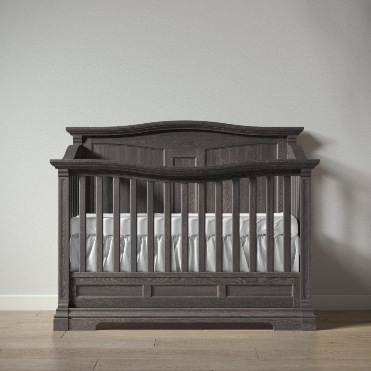 Romina Furniture Cribs Aqua Grey Romina Imperio Convertible Crib / Solid Back