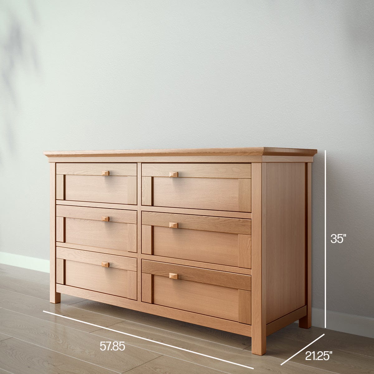 Romina Furniture Dressers Romina Karisma Double Dresser
