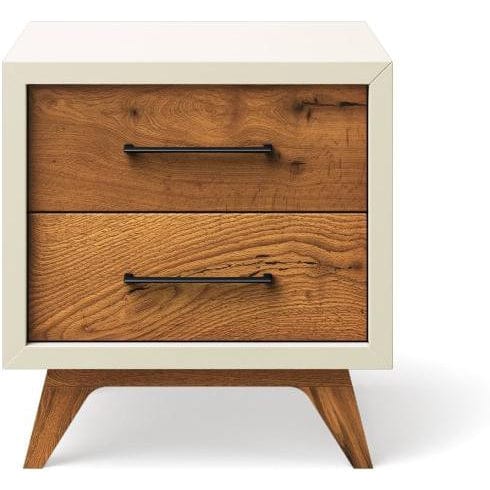 Romina Nightstands Bianco Satinato / Black Romina Uptown Nightstand