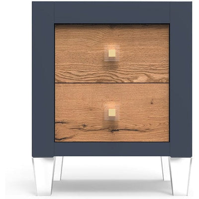Romina Nightstands Navy / White Oak Romina Millenario Nightstand