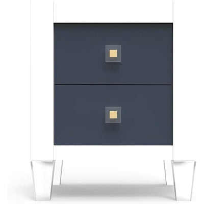 Romina Nightstands Solid White / Navy Romina Millenario Nightstand