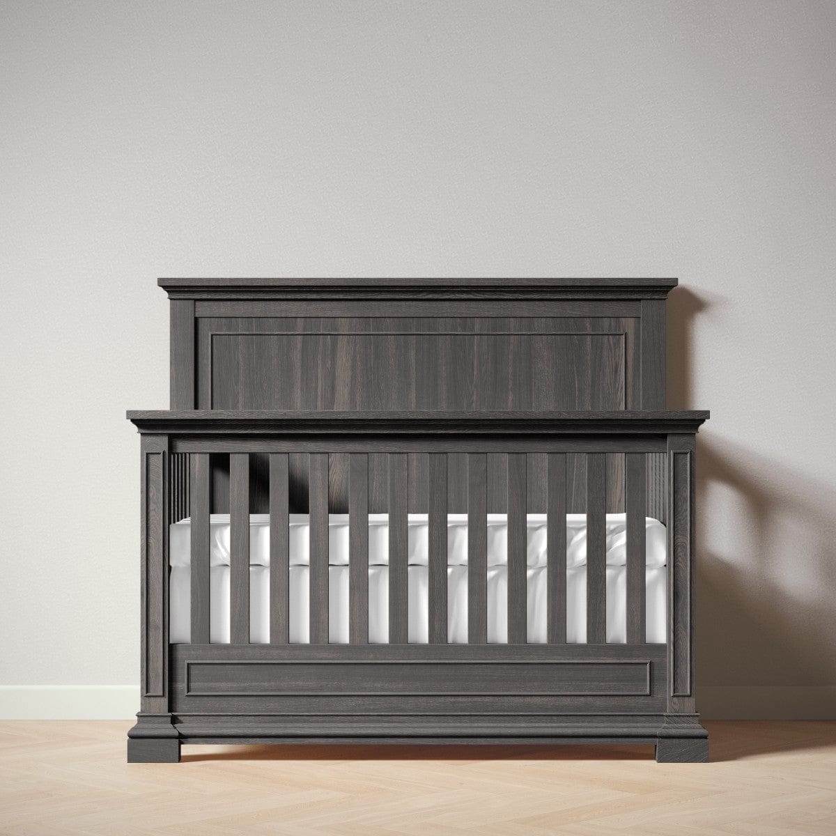 Silva Furniture Cribs Aqua Gray Silva Furniture Jackson Crib | 5-in-1 Convertible | Solid Wood