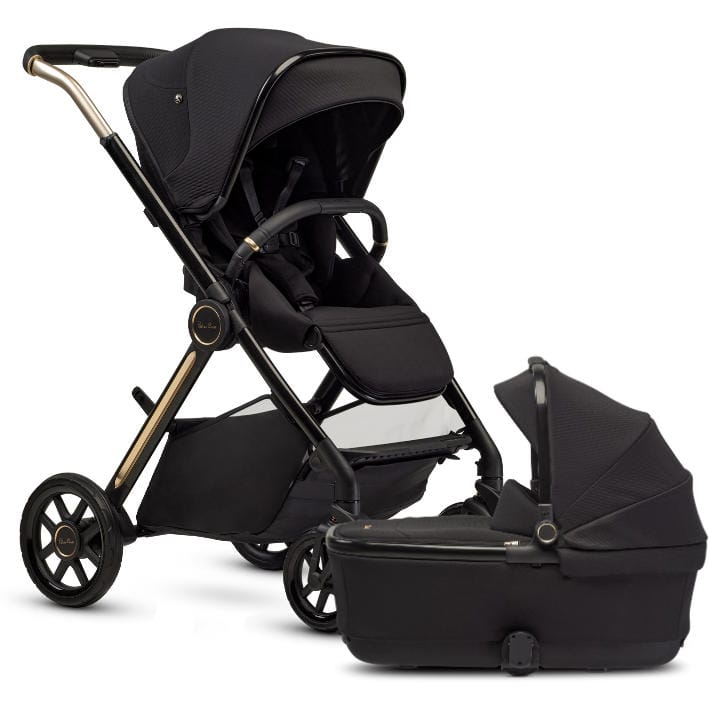 Silver Cross Strollers - Single Espresso Silver Cross Reef 2 Stroller + Folding Bassinet